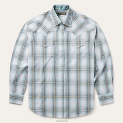 mehed taeva ombre ruuduline läänesärk Stetson hall kehakate ZNRBV302