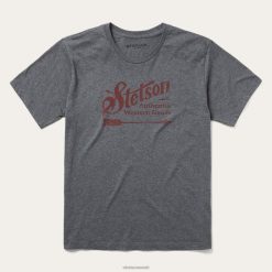 mehed vintage noolegraafika tee Stetson hall kehakate ZNRBV368