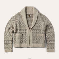 naised kärbitud rätikkraega kardigan Stetson pruun kehakate ZNRBV537