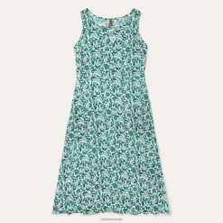 naised varrukateta jade lillemustriga viskoosist kleit Stetson roheline kehakate ZNRBV486