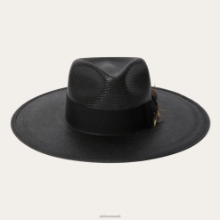 unisex atacama õled fedora Stetson must peakatted ZNRBV166