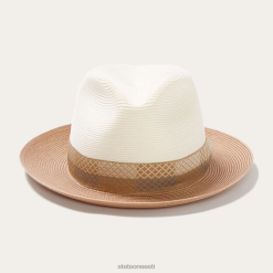 unisex ja üle Milano Fedora Stetson elevandiluust konjak peakatted ZNRBV172