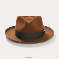 unisex whippet fedora Stetson konjak peakatted ZNRBV87
